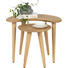 COUCHTISCH Wildeiche massiv Freiform Eichefarben - Eichefarben, Design, Holz (60/35/47,5/41,7/40/35cm) - Linea Natura