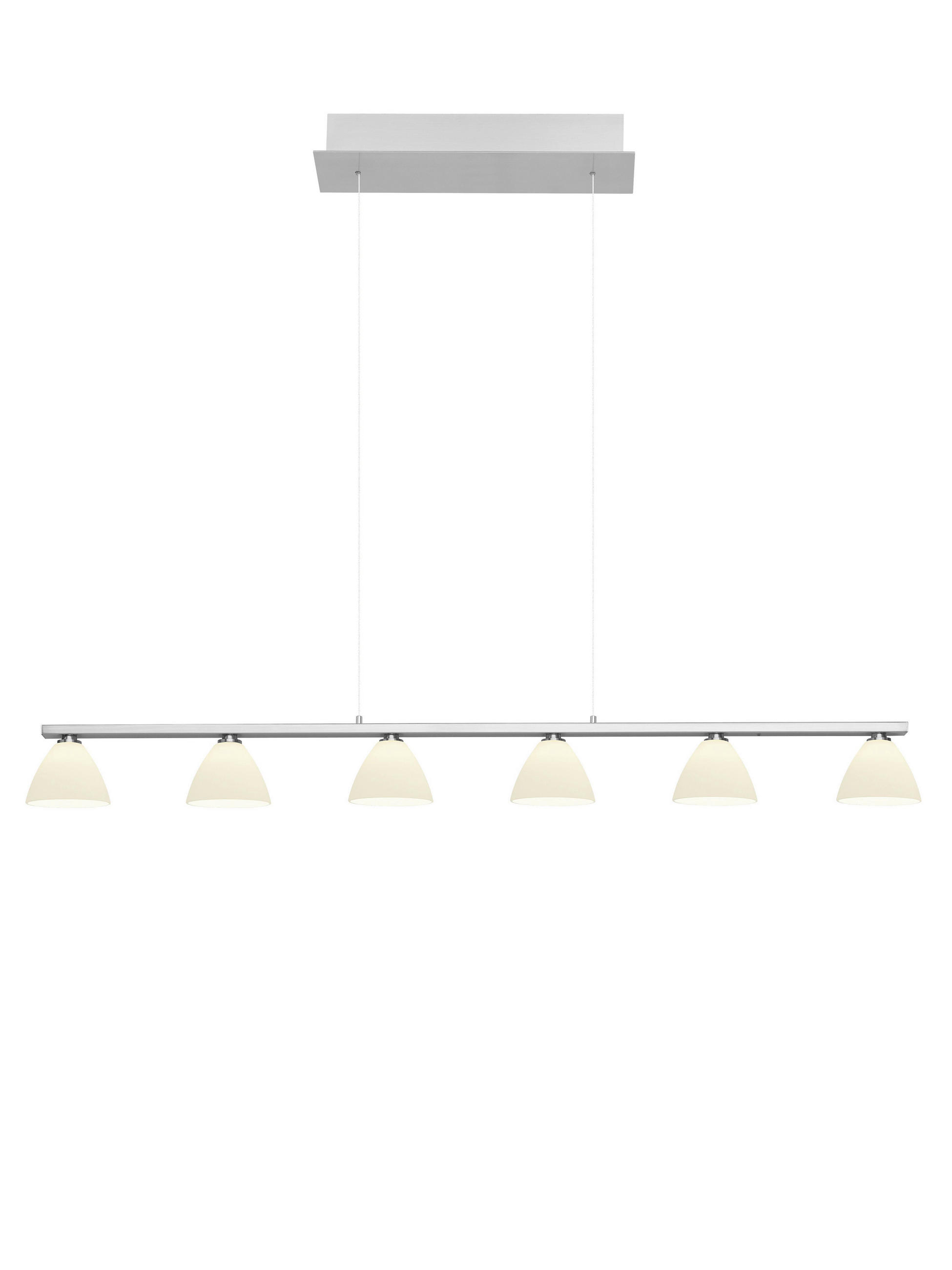 LED-HÄNGELEUCHTE 114/10/150 cm  - Nickelfarben, KONVENTIONELL, Metall (114/10/150cm) - Hell