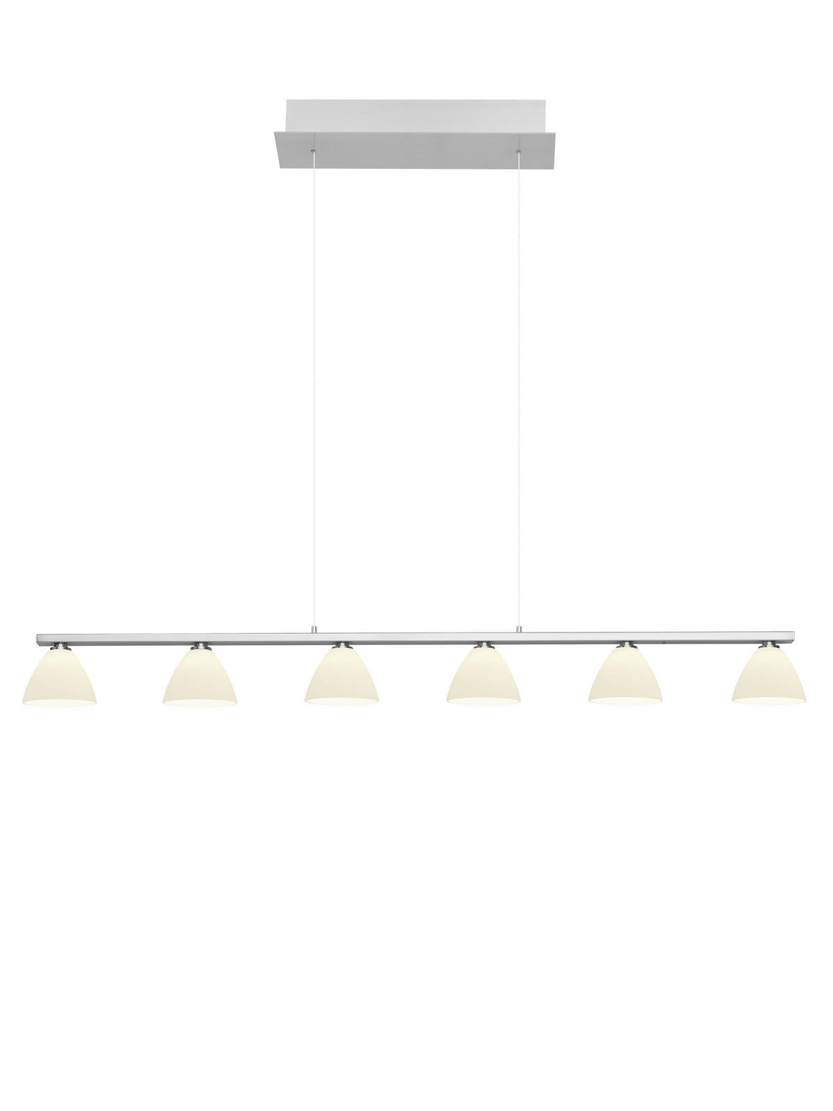 LED-HÄNGELEUCHTE 114/10/150 cm  - Nickelfarben, KONVENTIONELL, Metall (114/10/150cm) - Hell