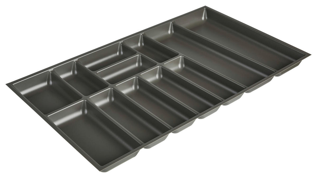 BESTECKEINSATZ - Schieferfarben, Basics, Kunststoff (90/4,9/50cm) - Nobilia