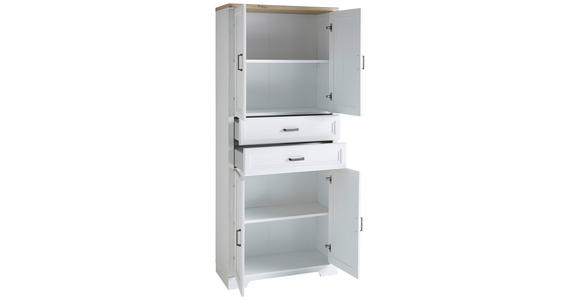 AKTENSCHRANK Pinienfarben, Eiche Artisan - Eiche Artisan/Pinienfarben, KONVENTIONELL, Holzwerkstoff (86/204/38cm) - Carryhome