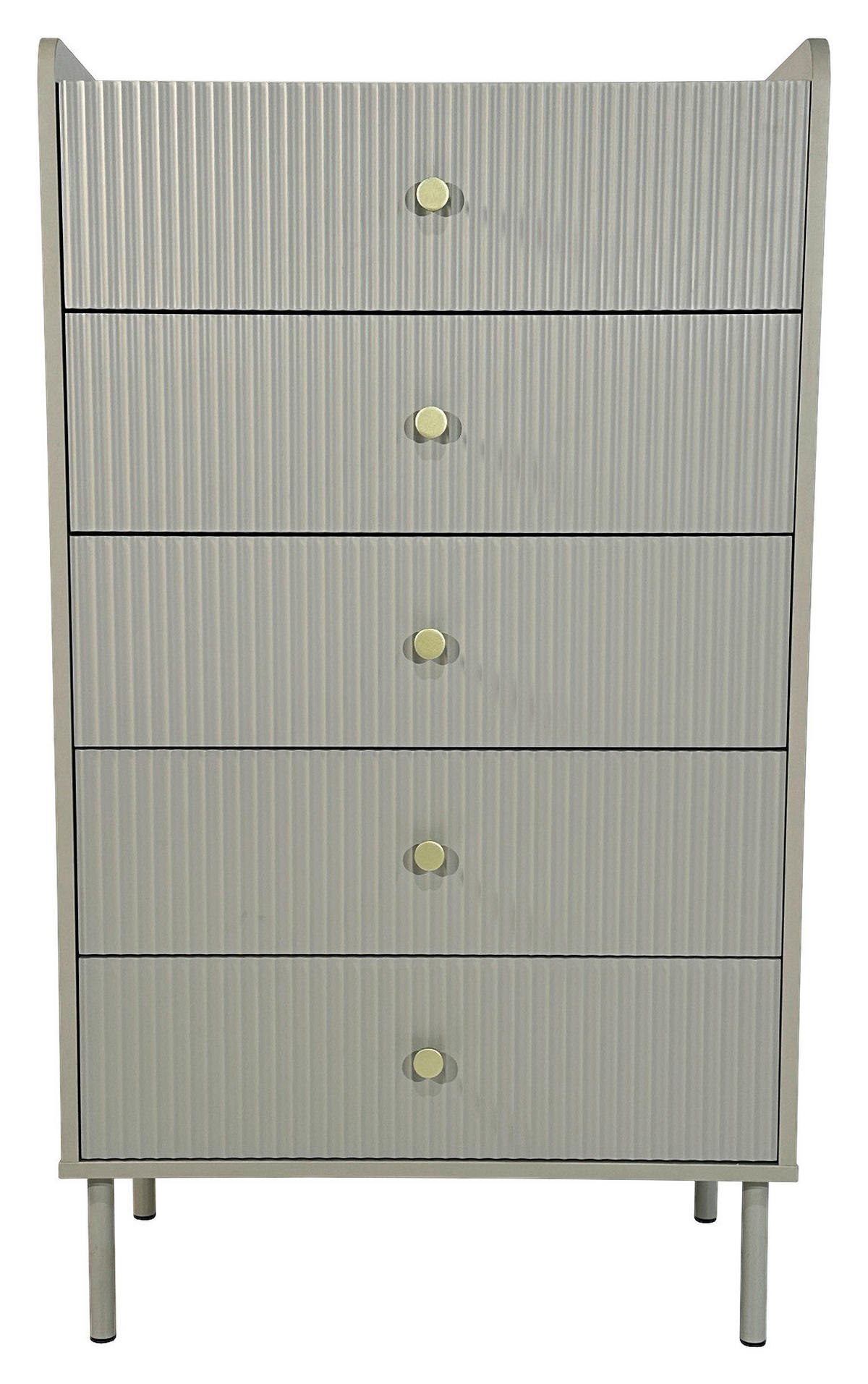 HIGHBOARD SNOW  in 70/121,6/40 cm  - Eichefarben/Goldfarben, Design, Holzwerkstoff/Metall (70/121,6/40cm) - Xora