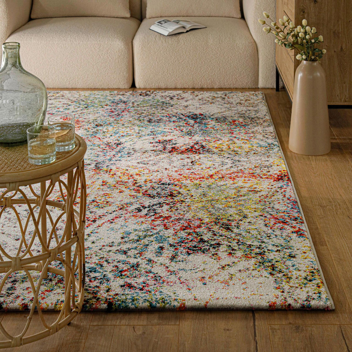 WEBTEPPICH  Wohnzimmer 120/170 cm Esprit Multicolor rechteckig  - Multicolor, Basics, Textil (120/170cm) - Esprit