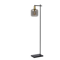 STEHLEUCHTE - Hellgrau/Schwarz, Design, Glas/Metall (35.5/31/150cm) - Lucide