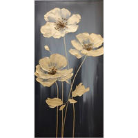 METALLBILD Blumen  - Multicolor, Basics, Metall (30/60/2cm) - Euroart