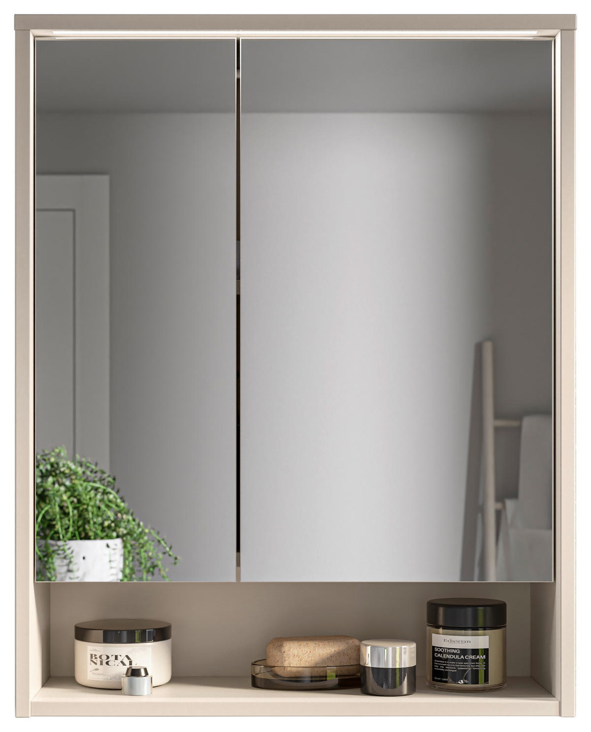 SPIEGELSCHRANK 60/75/20 cm  - Kaschmir, MODERN, Glas/Holzwerkstoff (60/75/20cm) - MID.YOU