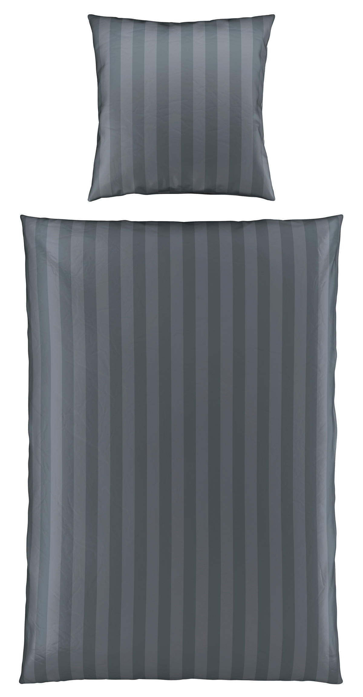 BETTWÄSCHE Satin 155/220 cm  - Grau, Textil (155/220cm) - Dieter Knoll