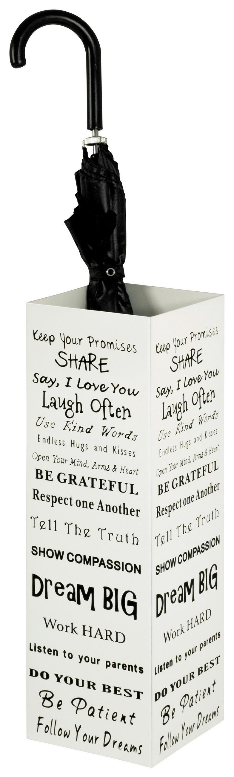 STOJALO ZA DEŽNIKE - bela, Design, kovina (16/48/16cm) - Boxxx