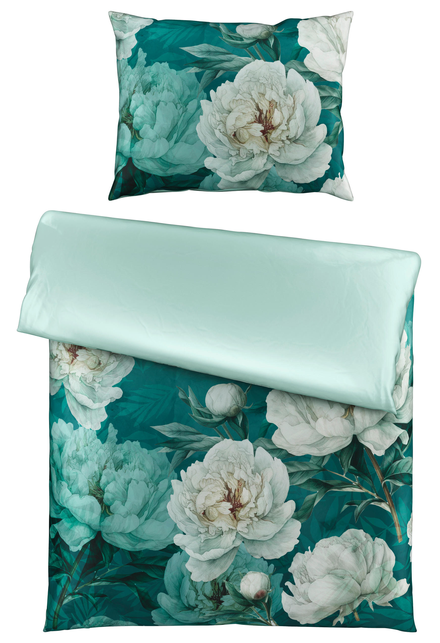 POSTELJINA KATE 140/200 cm saten mintzelena  - mintzelena, Konvencionalno, tekstil (140/200cm) - Esposa