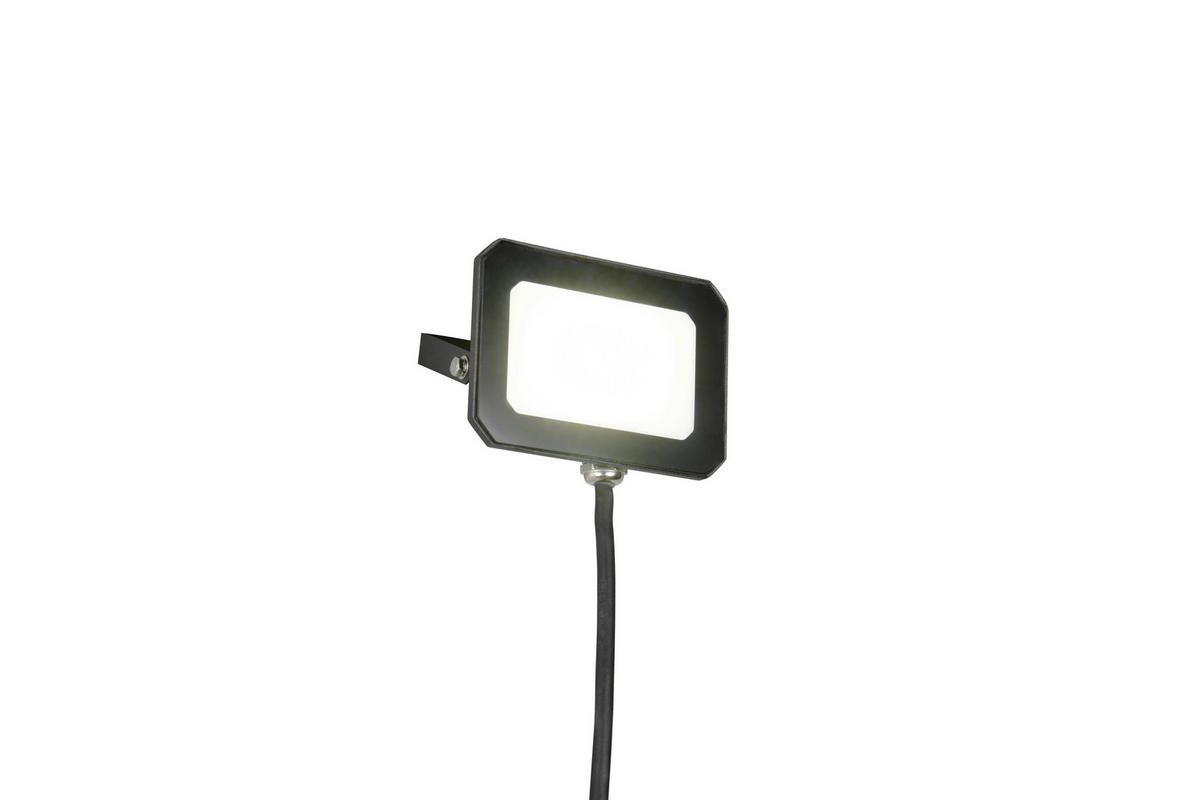 AUSSENWANDLEUCHTE - Schwarz/Grau, Design, Glas/Metall (8,5/12/8,5cm)