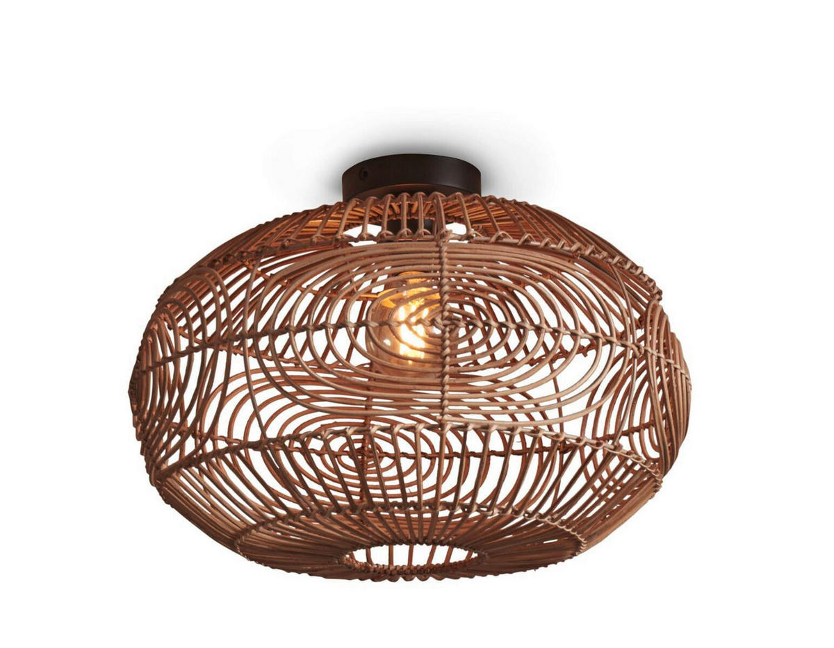 DECKENLEUCHTE GOOD&MOJO  48/30 cm   - Naturfarben, Trend (48/30cm) - Good & Mojo