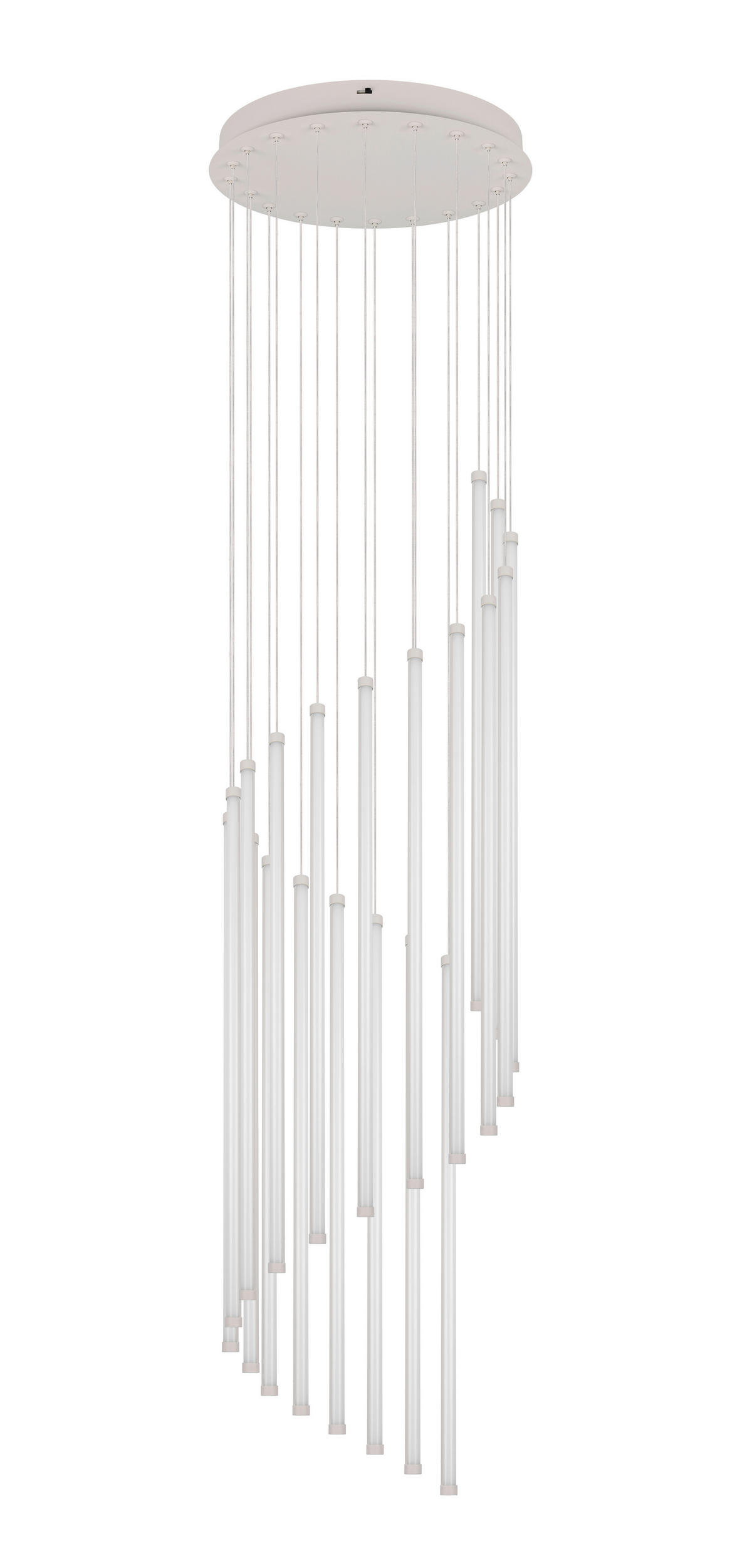 LED FÜGGESZTÉK - fehér/szürke, Basics, műanyag/fém (37/300cm)