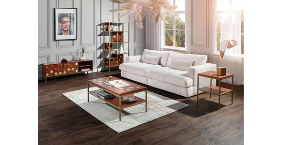 BIGSOFA Cord Grau  - Schwarz/Grau, ROMANTIK / LANDHAUS, Kunststoff/Textil (270/67/120cm) - Landscape