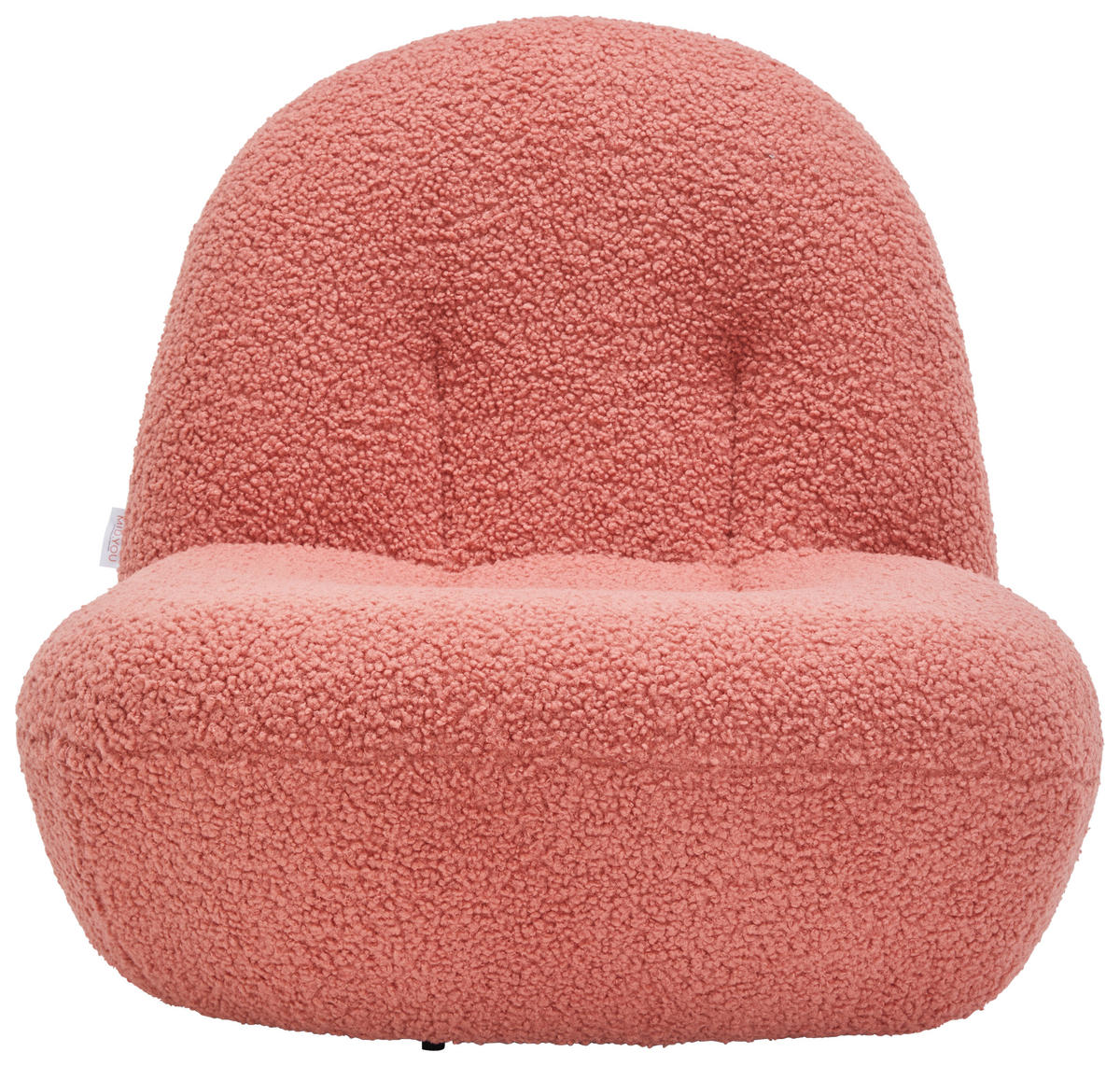 SESSEL Bouclé Koralle    - Koralle/Schwarz, MODERN, Textil/Metall (74/67/93cm) - MID.YOU