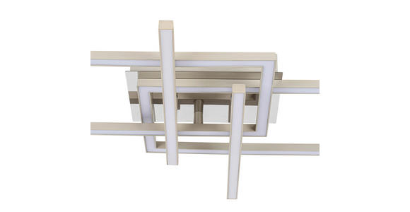 LED-DECKENLEUCHTE 50/43/7,6 cm   - Sandfarben/Chromfarben, Basics, Kunststoff/Metall (50/43/7,6cm) - Novel
