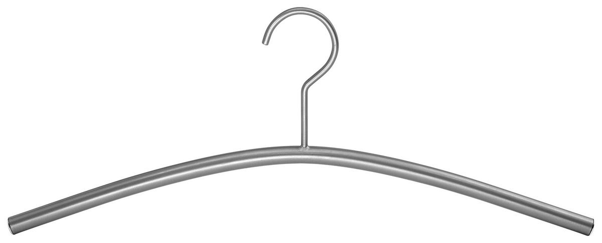 KLEIDERBÜGELSET 2-TEILIG 43 cm Metall  - Alufarben, KONVENTIONELL, Metall (43cm)