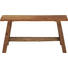 SITZBANK Recyclingholz, Teakholz massiv Teakfarben - Teakfarben, Trend, Holz (90/45/25cm) - Landscape