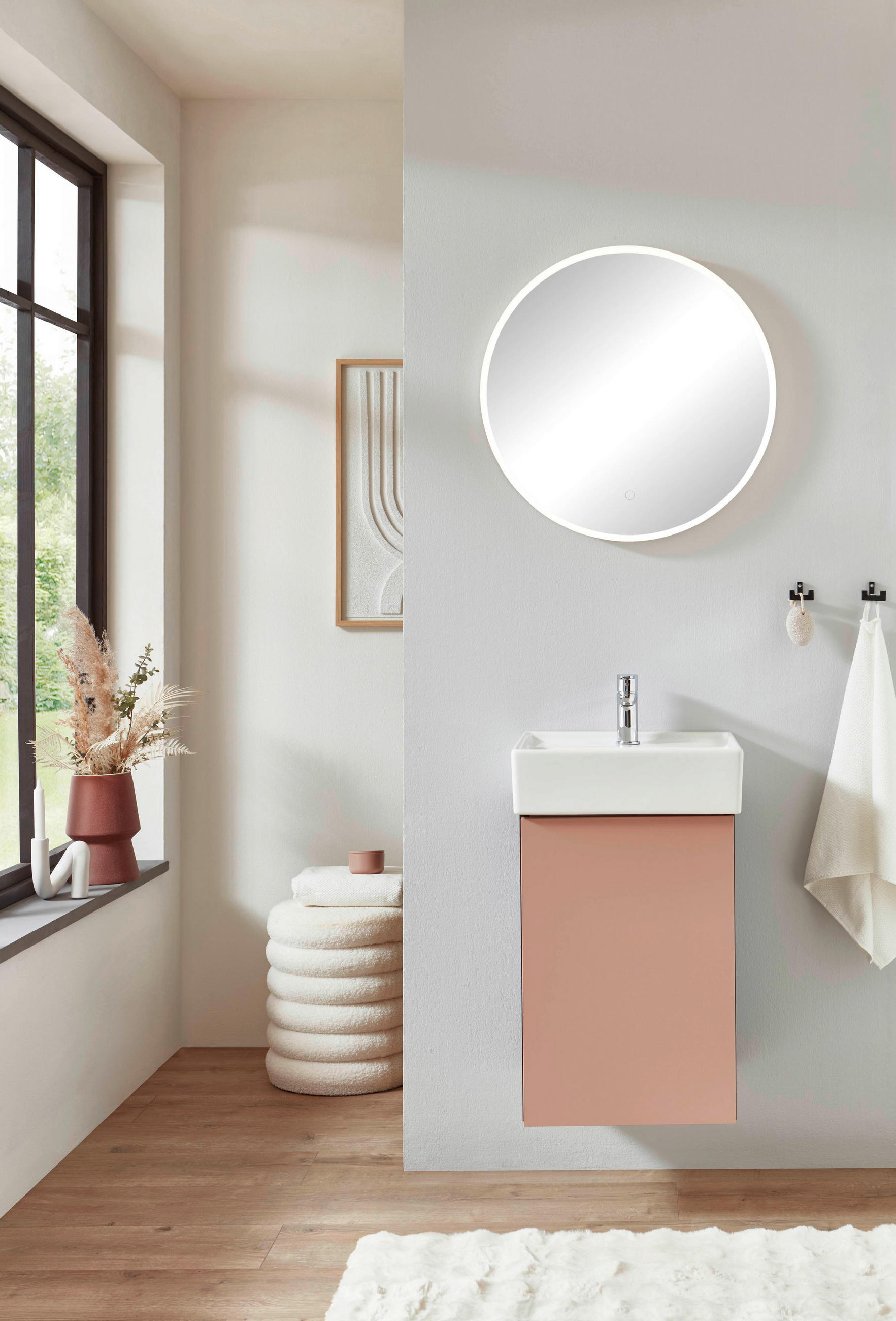 BADEZIMMERSPIEGEL 60/60/4,2 cm  - Silberfarben, MODERN, Glas/Kunststoff (60/60/4,2cm) - Celina Home