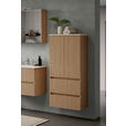 MIDISCHRANK 60/131/35 cm  - Sandfarben/Eichefarben, KONVENTIONELL, Holzwerkstoff/Kunststoff (60/131/35cm) - Xora