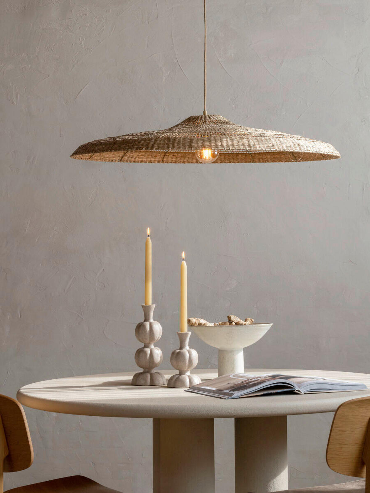 HÄNGELEUCHTE Good & Mojo 75/75/270 cm  - Hellbraun, Trend, Naturmaterialien (75/75/270cm) - Good & Mojo