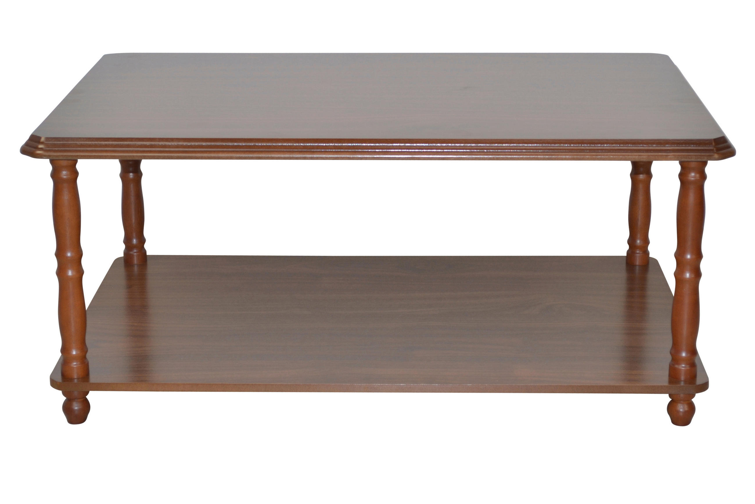 COUCHTISCH Kautschukholz massiv 58,5/89/40 cm rechteckig Nussbaumfarben  - Nussbaumfarben, KONVENTIONELL, Holz/Holzwerkstoff (58,5/89/40cm) - MID.YOU