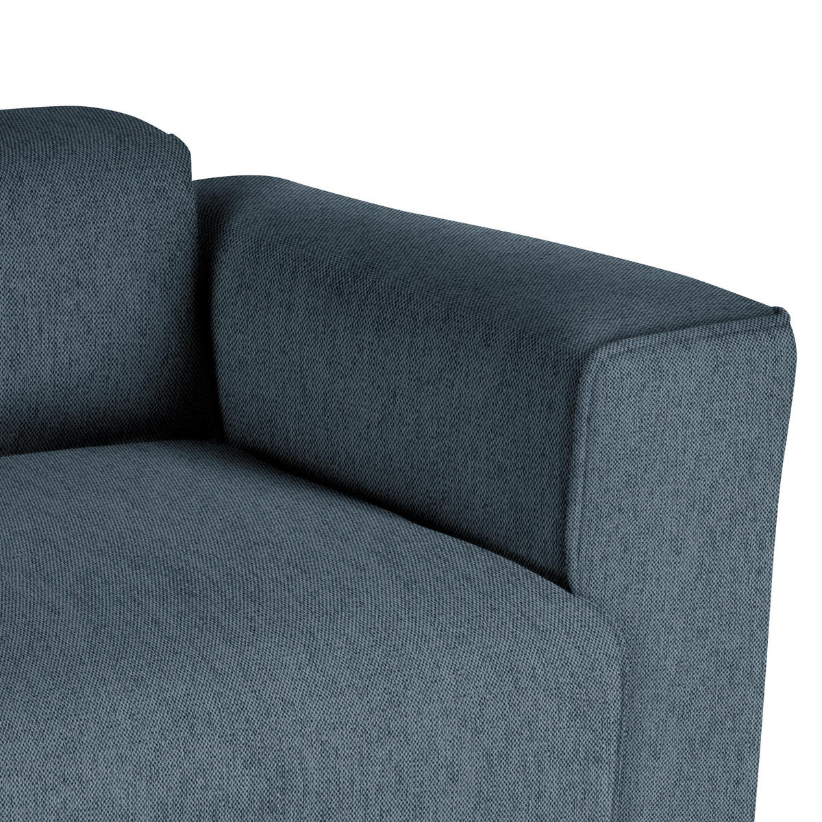 ECKSOFA Anthrazit Webstoff Rücken echt  - Anthrazit/Schwarz, Design, Kunststoff/Textil (290/171cm) - home24
