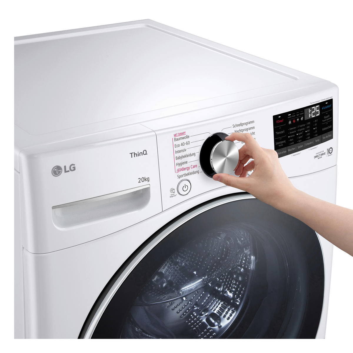 WASCHMASCHINE F0WVT202   - Weiß, Basics, Metall (70/99/83cm) - LG