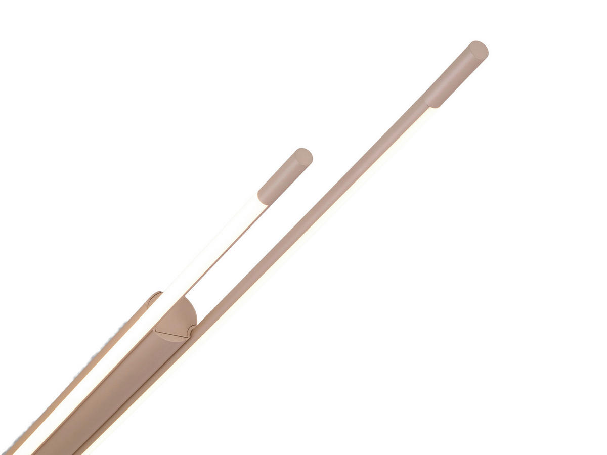 LED-DECKENLEUCHTE Leda 150/6,5/5 cm   - Cappuccino, Design, Kunststoff/Metall (150/6,5/5cm) - Helestra
