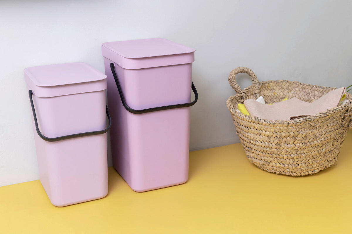 ABFALLEIMER Kunststoff   - Pink, Basics, Kunststoff (24.9/35.10/20cm) - Brabantia