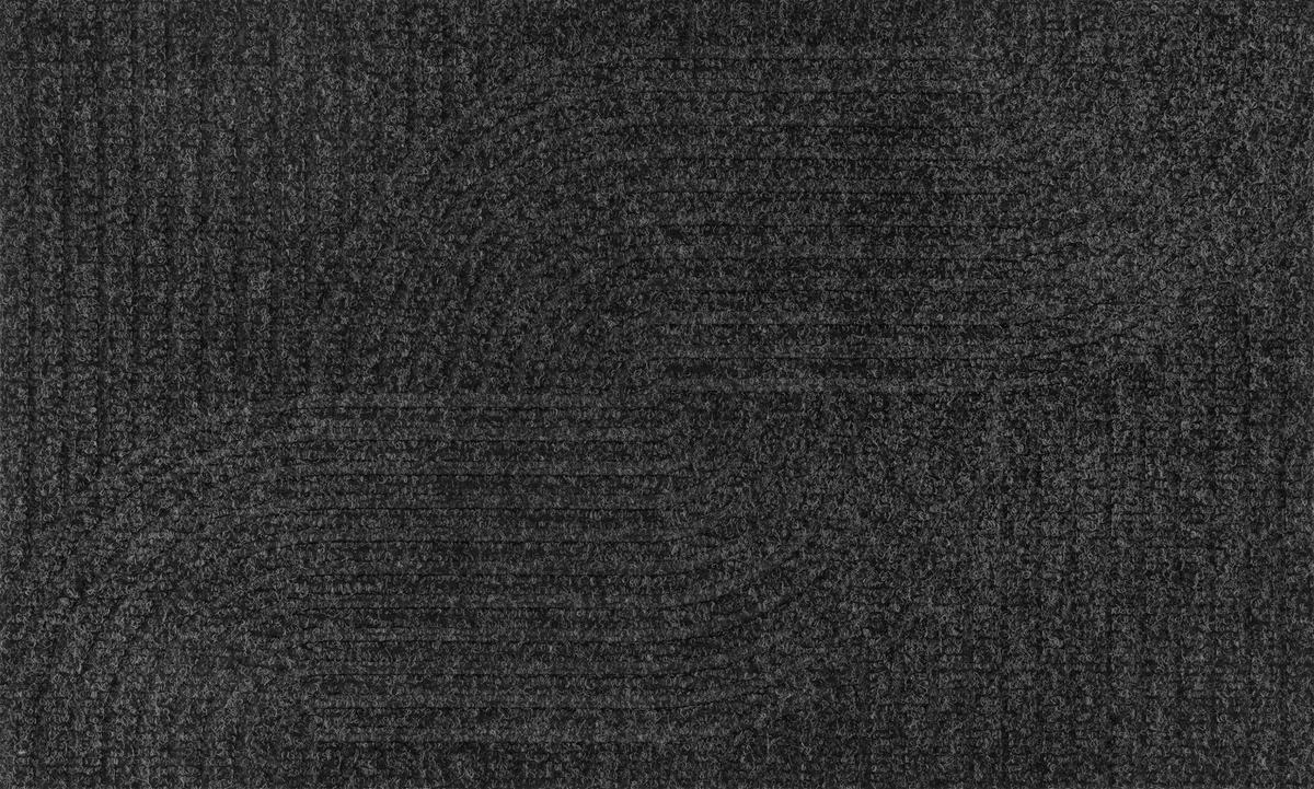 FUßMATTE 45/75 cm Loop dark grey  - Grau, Design, Kunststoff/Textil (45/75cm) - wash+dry