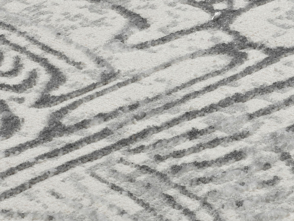 WEBTEPPICH 194/290 cm STONES Grau, Hellgrau  - Hellgrau/Grau, Design, Textil (194/290cm) - Musterring