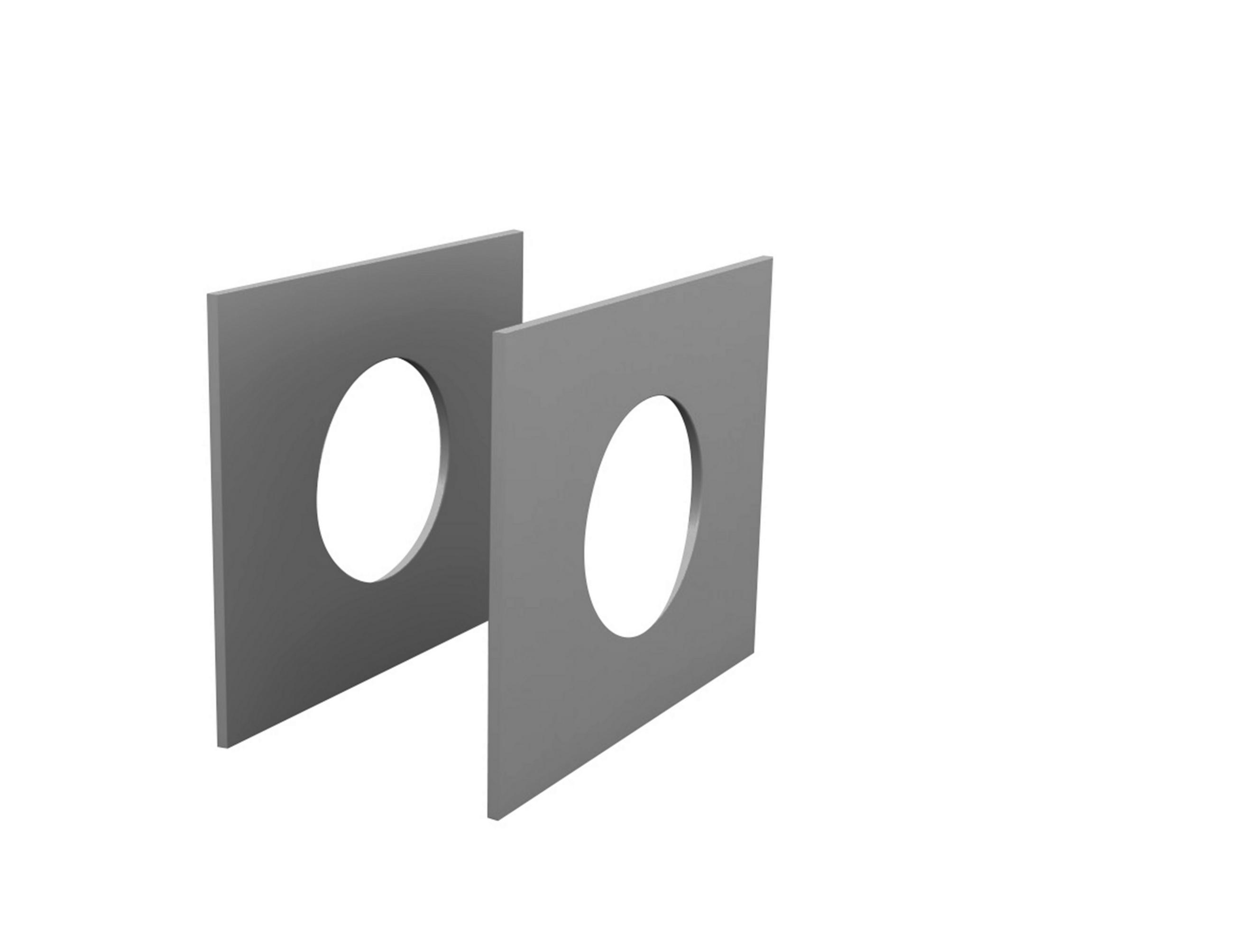 BETTSEITEN  in  - Grau, Design, Holzwerkstoff (90/90/2,5cm) - Livetastic