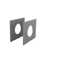 BETTSEITEN  in  - Grau, Design, Holzwerkstoff (90/90/2,5cm) - Livetastic