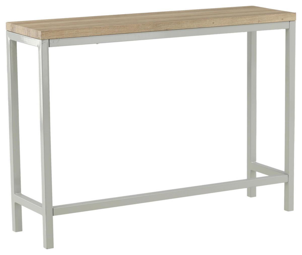 BEISTELLTISCH in Metall, Holzwerkstoff 110/30/80 cm  - Naturfarben/Grau, Design, Holzwerkstoff/Metall (110/30/80cm) - Livetastic