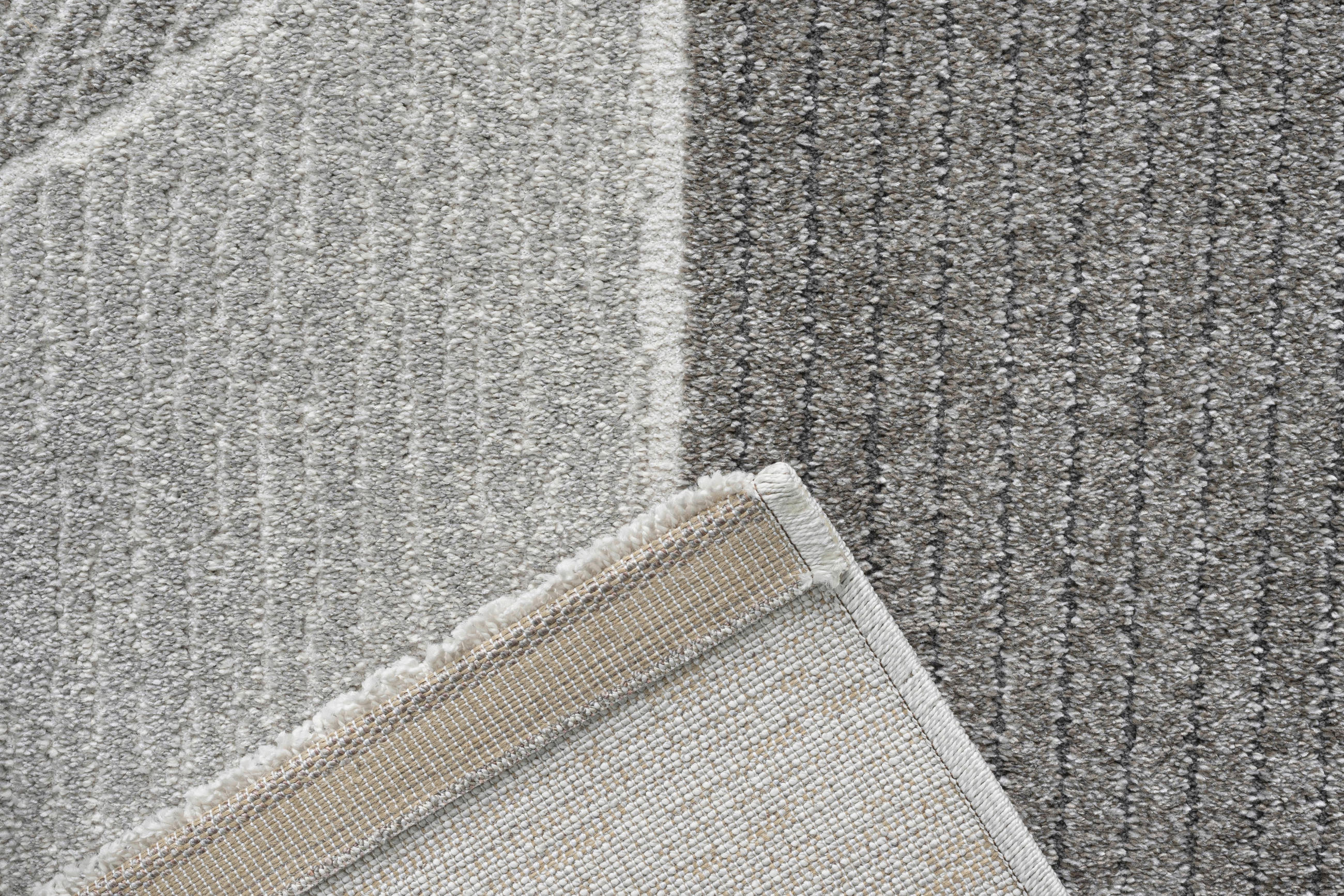 Thumbnail - Novel Webteppich Valencia, Grau, Hellgrau, Dunkelgrau, Textil, Abstraktes, rechteckig, 160x230 cm, Oeko-Tex® Standard 10...