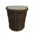 WÄSCHEKORB - Hellgrau/Braun, Basics, Holz/Textil (45/48cm) - Landscape WÄSCHEKORB - Hellgrau/Braun, Basics, Holz/Textil (45/48cm) - Landscape
