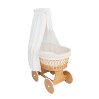 STUBENWAGEN-KOMPLETTSET Bollerwagen Tony Nature's Harmony Buche  Weiß, Buchefarben, Champagner  - Champagner/Buchefarben, Basics, Holz/Textil (60/167/100cm) - Mionido