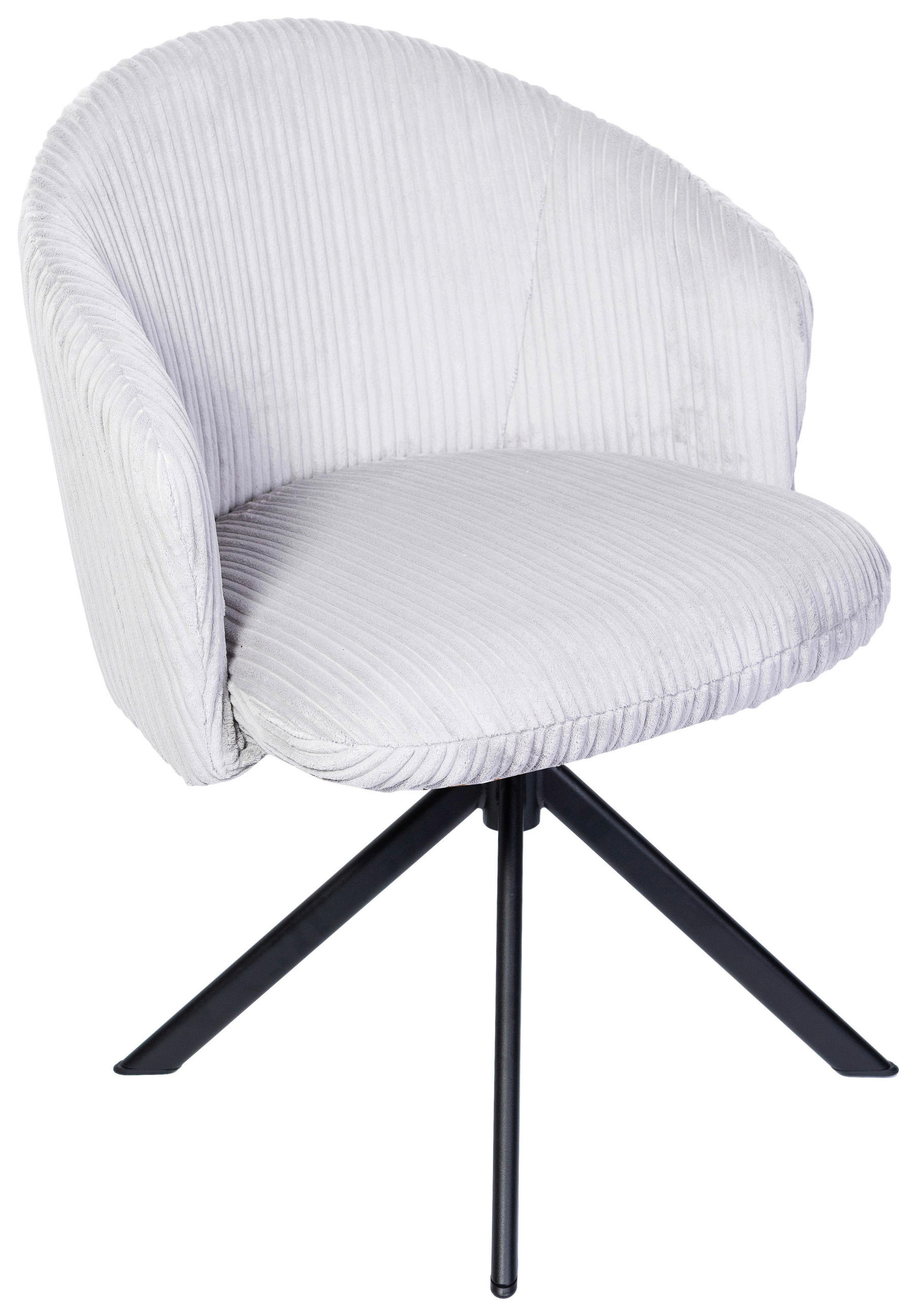 ARMLEHNSTUHL  in Schmiedeeisen Feincord  - KONVENTIONELL, Textil/Metall (61/82/59cm) - Stylife