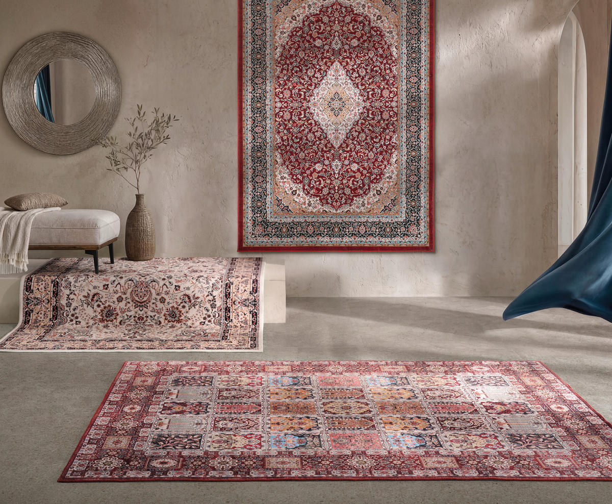 FLATVÄVD MATTA 190/280 cm  - röd, Lifestyle, textil (190/280cm) - Novel