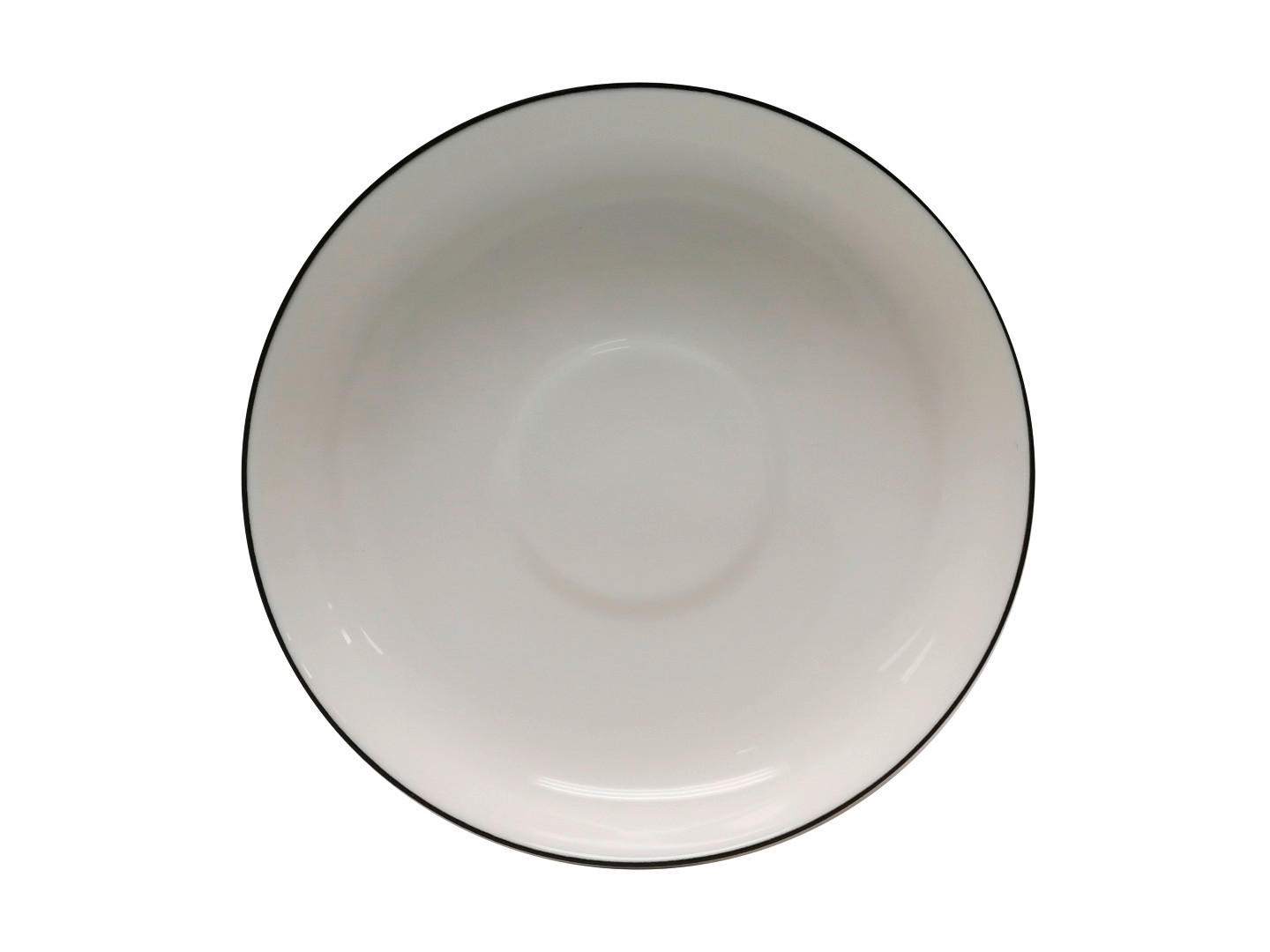 ESPRESSO-UNTERTASSE Oslo 11 cm  - Schwarz/Weiß, Design, Keramik (11cm) - Novel