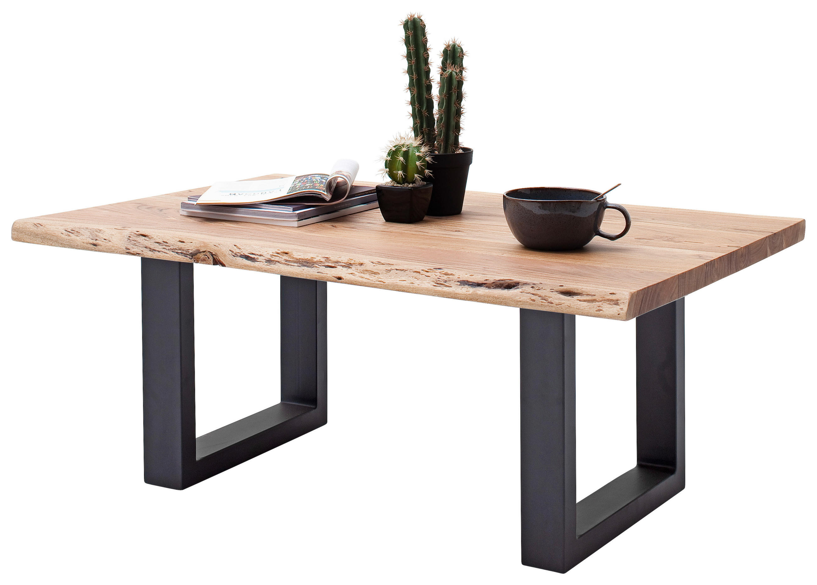 Couchtisch Holz Massiv Cartagena Akazie/anthrazit