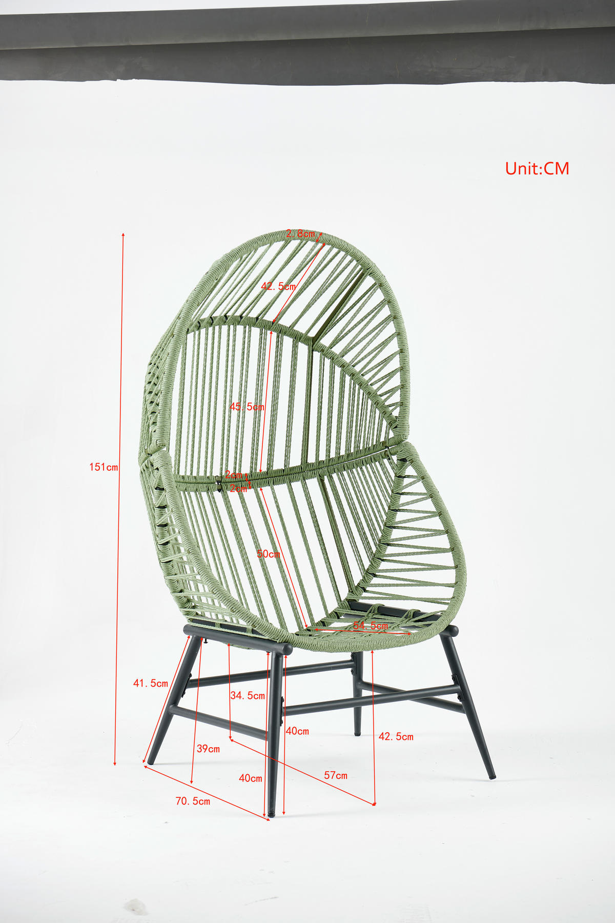 LOUNGESESSEL  - Anthrazit/Hellgrün, MODERN, Kunststoff/Textil (89/148,5/90cm) - Ambia Garden