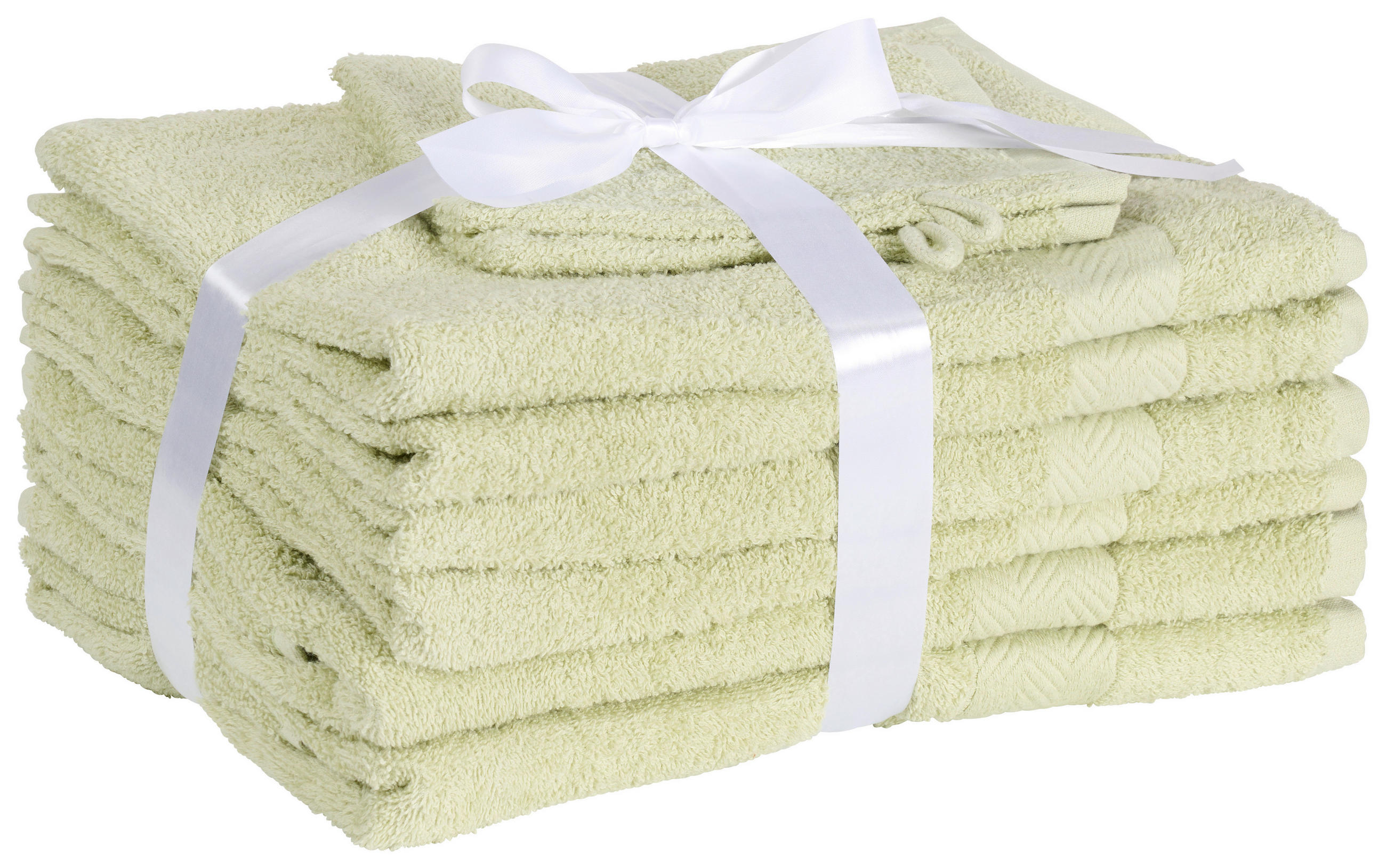 FROTTÉSET Champ grön 8 delar  - grön, Klassisk, textil - Esposa