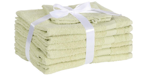 FROTTIERSET Champ Grün 8-teilig  - Grün, KONVENTIONELL, Textil - Esposa