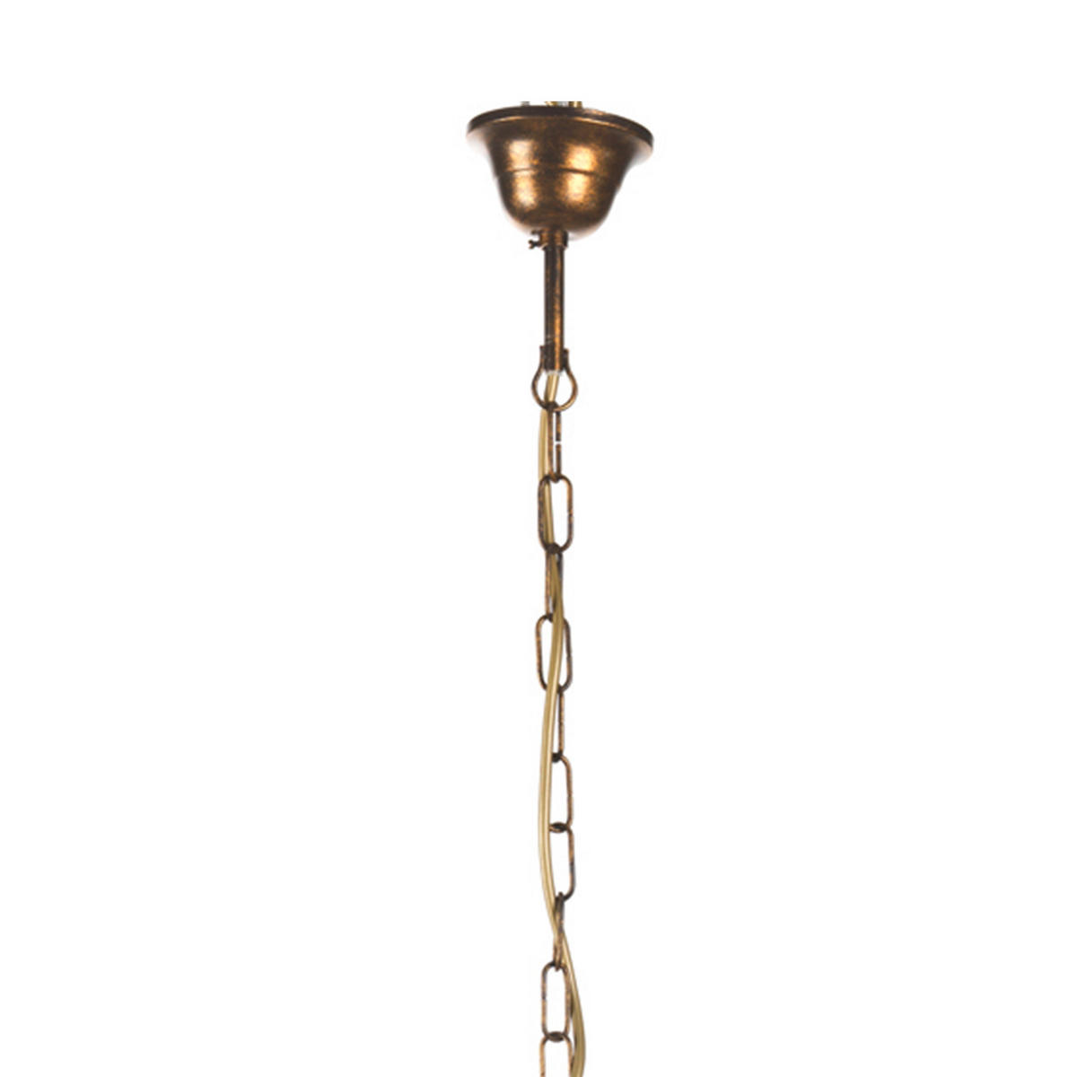 HÄNGELEUCHTE 4807 CORINNE 85/30/110 cm   - Braun, Basics, Metall (85/30/110cm)