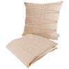RELAXAČNÁ SADA, polyester,  - šampanská, Konventionell, textil (130/170/17cm)