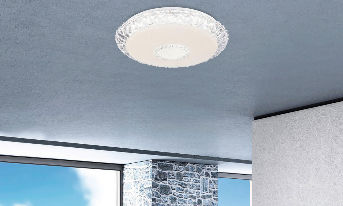 LED-TAKLAMPA 40 W 50/10 cm  - vit, Design, metall/plast (50/10cm) - Globo