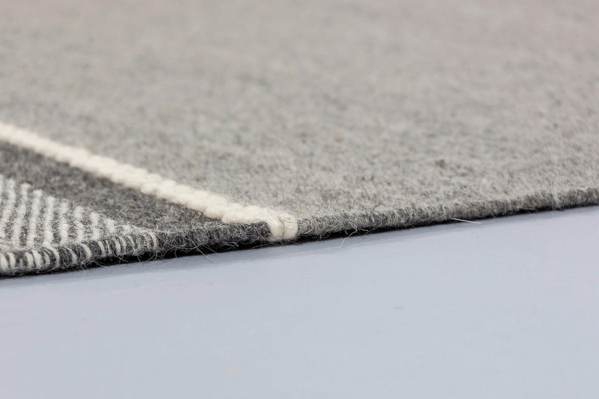 HANDWEBTEPPICH 170/240 cm Botana Grau  - Grau, KONVENTIONELL, Textil (170/240cm) - Schöner Wohnen