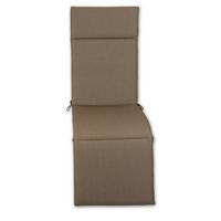 RELAXSESSELAUFLAGE Uni  - Hellbraun, Design, Textil (50/4/164cm)