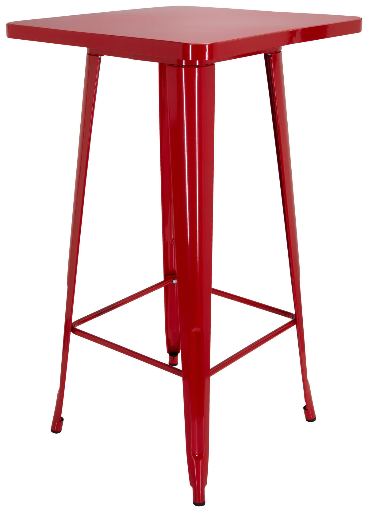 BAROVÝ STŮL, červená, 60/60/103,5 cm - červená, Basics, kov (60/60/103,5cm) - MID.YOU